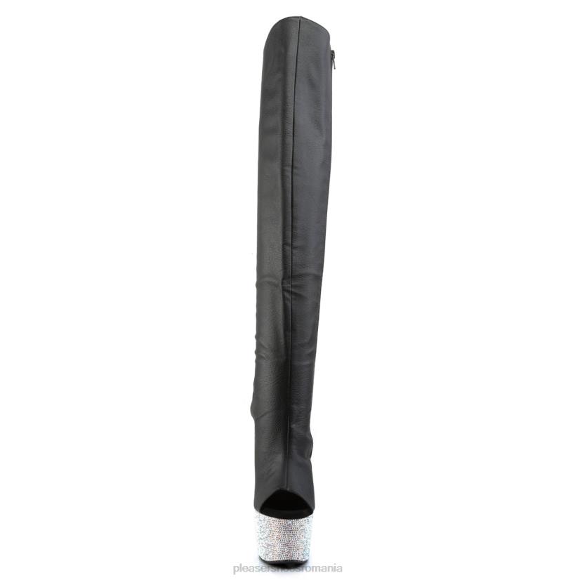 piele artificială neagră/argintiu L862271 bejeweled-3019dm-7